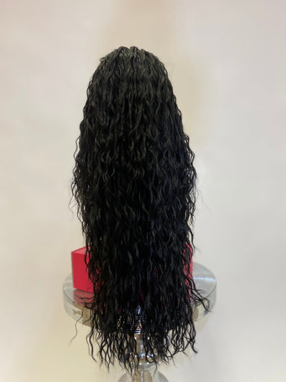 Erica - 13x4 Free Part Lace Front Wig - Color Black 30in - The Pink Makeup Box