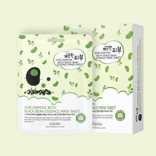 NIACINAMIDE WITH BLACK BEAN ESSENCE MASK SHEET (1 Sheet)