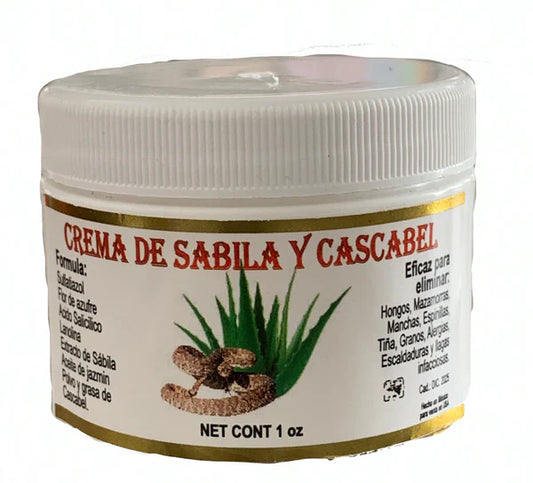 CREMA DE SABILA Y CASCABEL 2 OZ