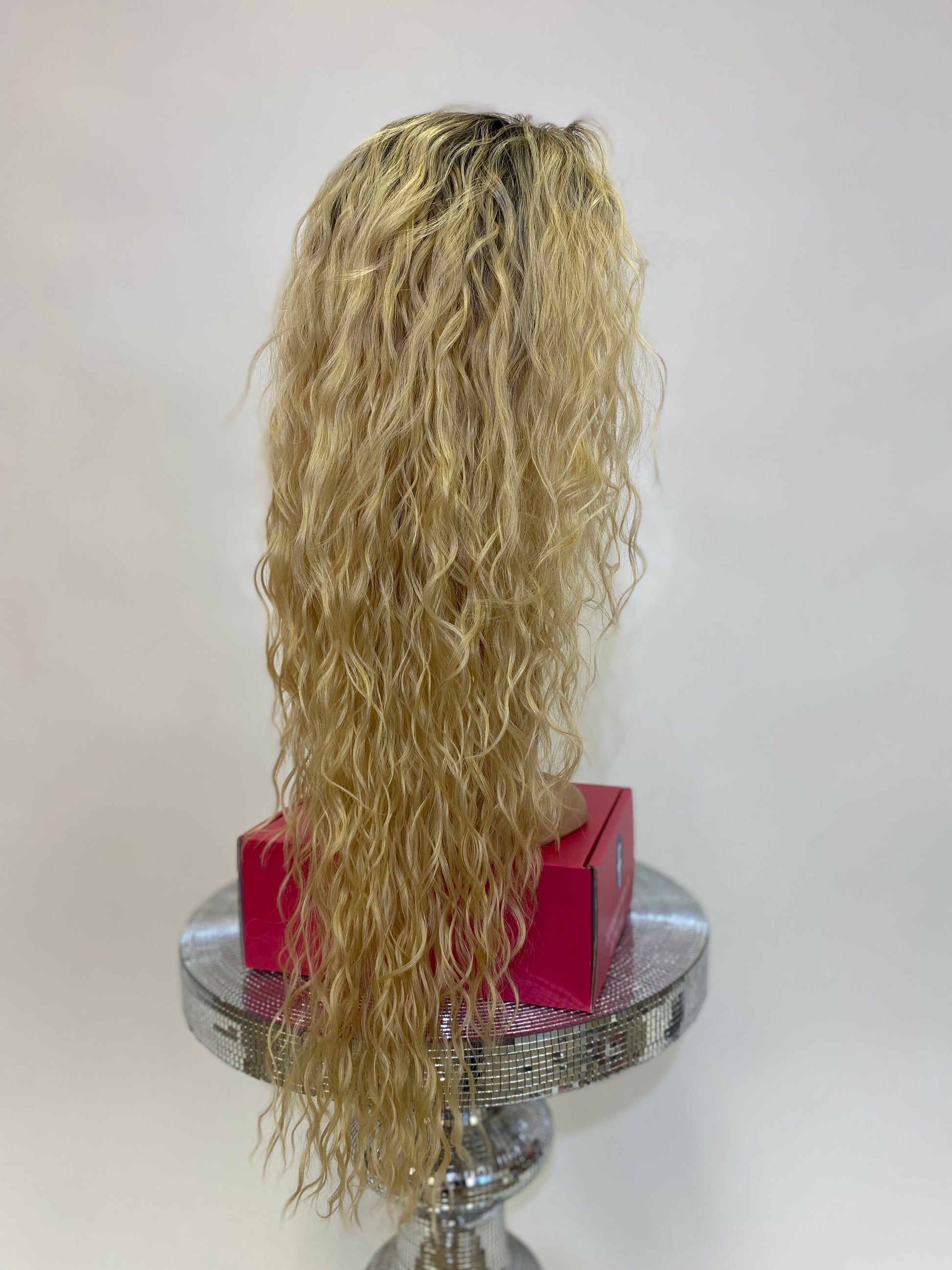 Erica - 13x4 Free Part Lace Front Wig - Color BLONDE 30in - The Pink Makeup Box