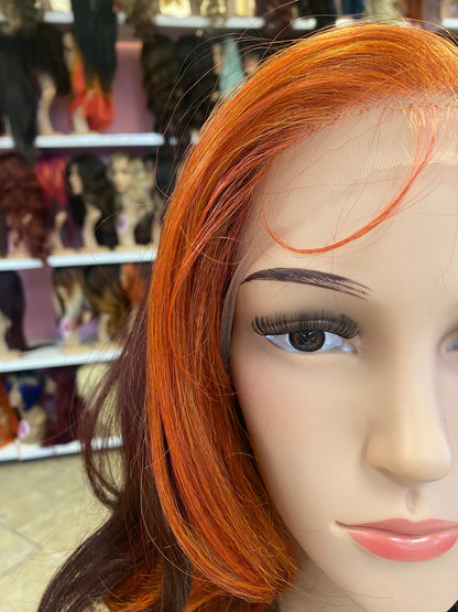 345 Dani - 13x4 Free Part Lace Front Wig -ORANGE/99J - DaizyKat Cosmetics 345 Dani - 13x4 Free Part Lace Front Wig -ORANGE/99J DaizyKat Cosmetics Wigs